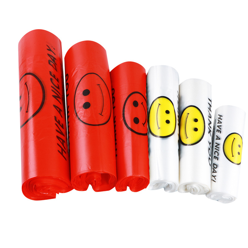 Smiley Face Plastic Bag   