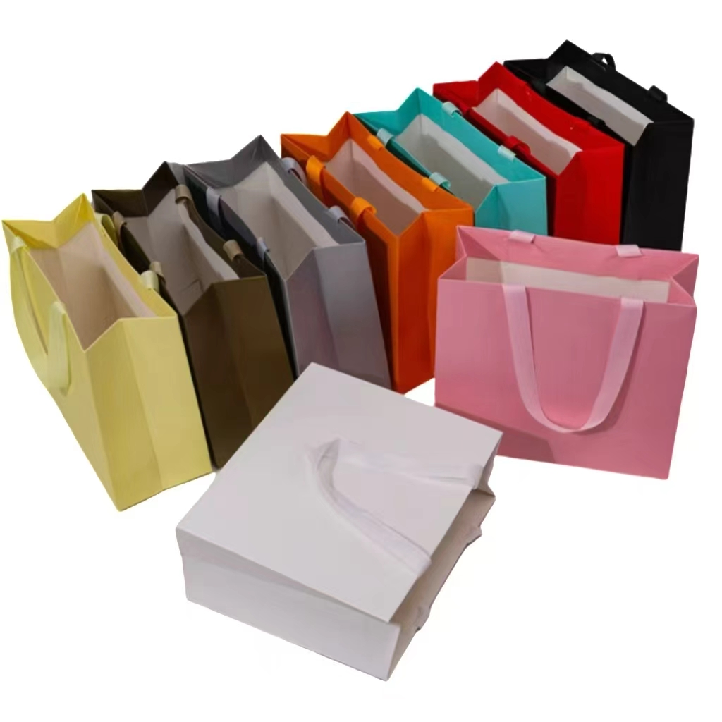 Custom Printed Shopping Gift Craft Paper Bags High Quality Paper Bags with Handles Shopping Packaging Paper Bags