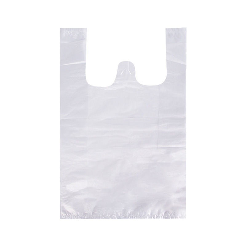 HDPE T-shirt Plastic Shopping Bags With Handles for Business Custom Printed Recyclable Takeout Plastic Shopping Bags