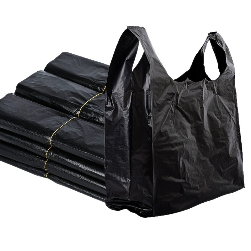 High Quality HDPE LDPE Shopping Packaging plastic Bag Supermarket Tote Bag T-shirt Shopping Bag