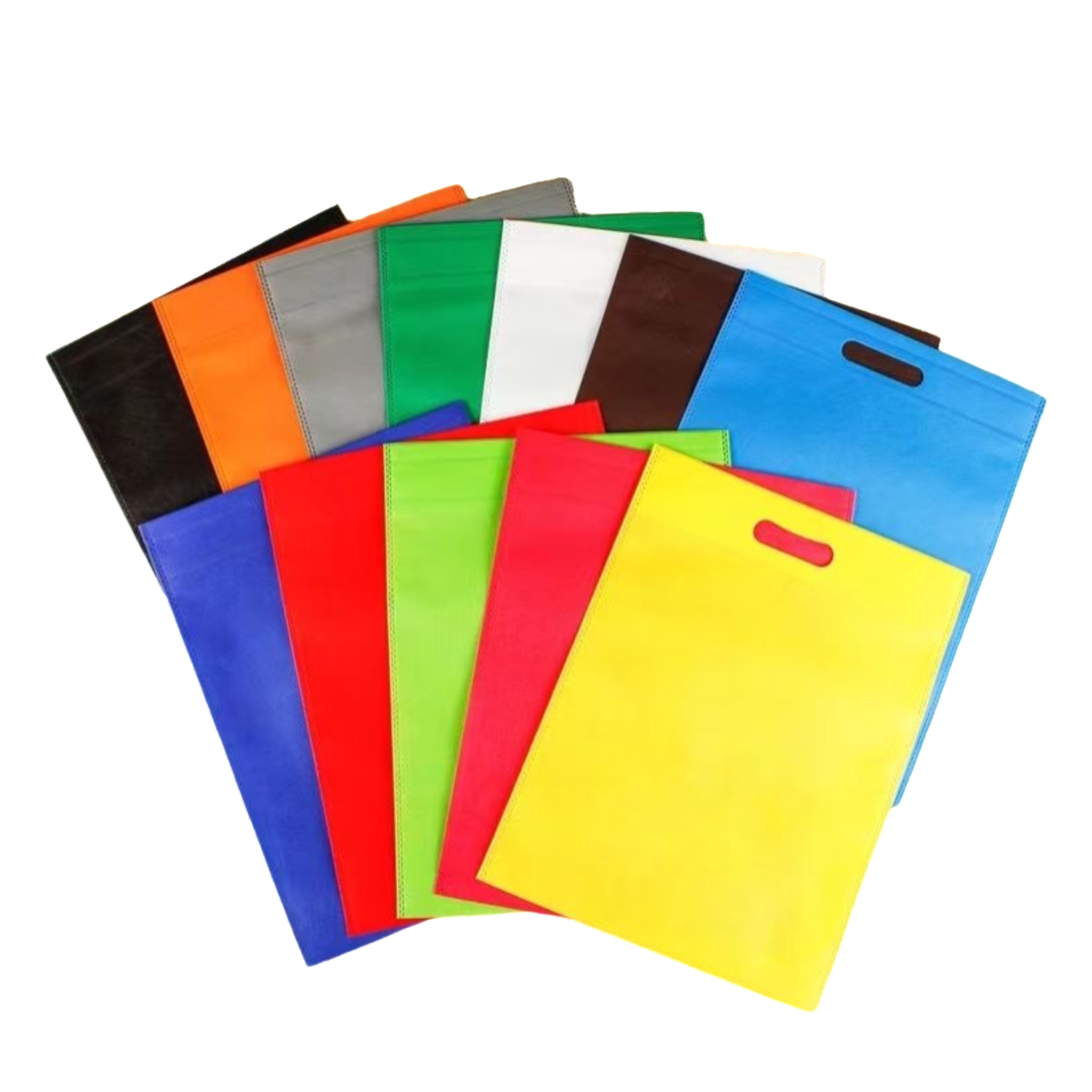 Custom Printed Eco-friendly Recyclable Durable Non Woven Die Cut Bag use For Shopping Packaging