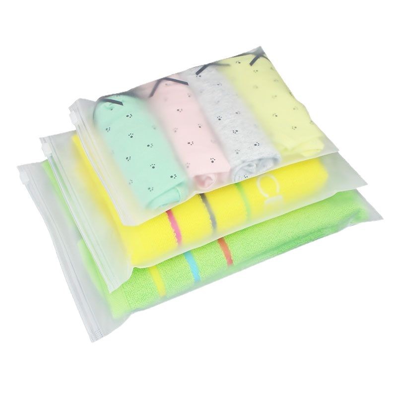 Hot sale Matte  Custom Clear Zip Lock Bags Matte Plastic packing  Frosted Zipper Bags