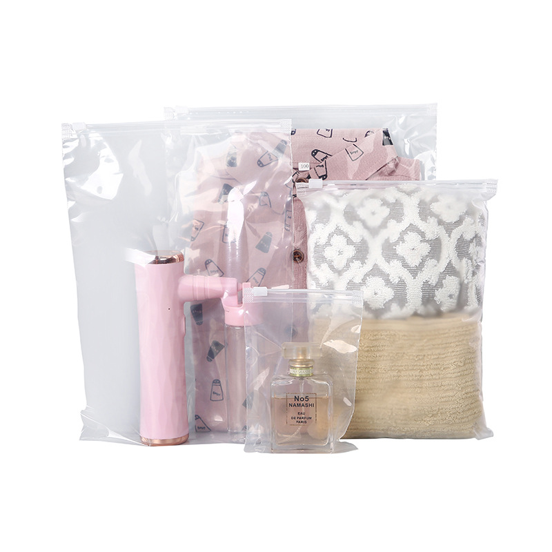 Frosted Zipper Bag use for Packaging Clothes Bags Zip Lock Bag Customization