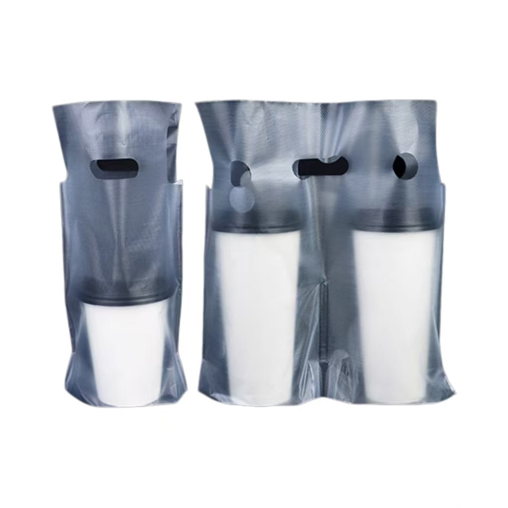 Custom printed thickened packaging plastic bags milk tea beverage takeaway packaging bags food packaging bags