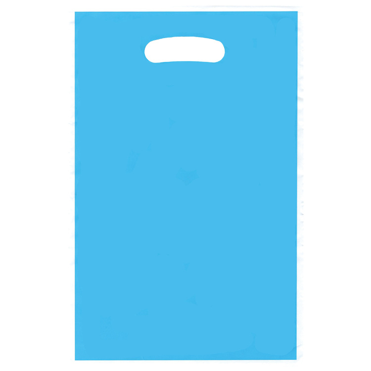 Garment Shopping Bag with Printed logo and Die-cut Packaging Plastic Bag PE Gift Retail Transparent Handle Plastic Bag