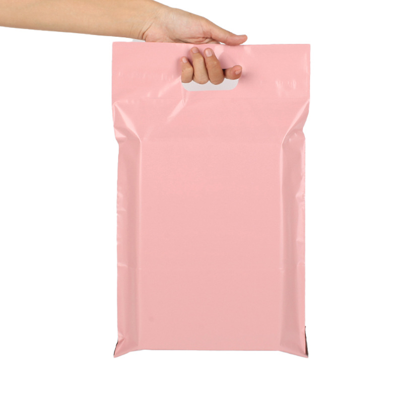 Wholesale Custom logo Design Printing HDPE LDPE Die-cut Handle Shopping Plastic Bags Personal Product Packaging Clothing  Bag