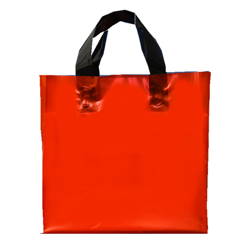 Factory Direct Sales Portable Reusable Plastic Garment Bag with Color Custom Printing for Shopping Plastic Bag