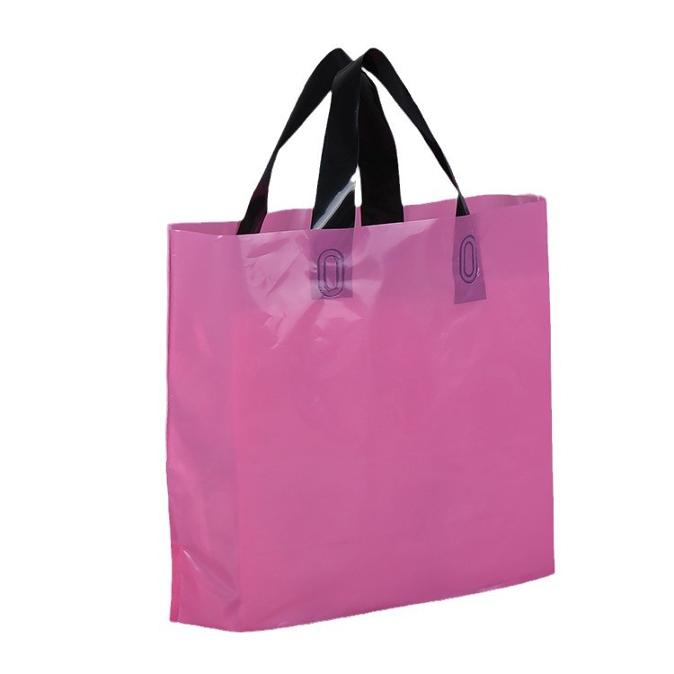 Wholesale Clothing Store Gift Plastic Bags Custom logo Clothing Packaging Plastic Portable Shopping Bags