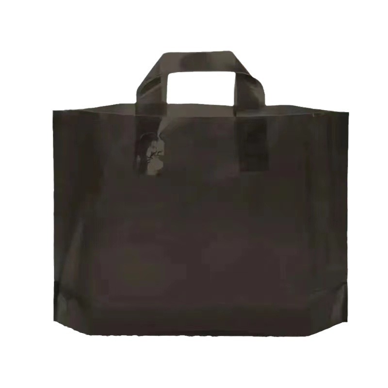 Wholesale Transparent Plastic Gift Bags with Custom LOGO Printing Clothing Store Shopping Plastic Bags