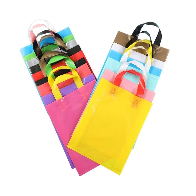 Factory Direct Sales Customized logo Promotional Shopping Plastic Bags Clothing Gift Packaging Plastic Bags with Printed logo