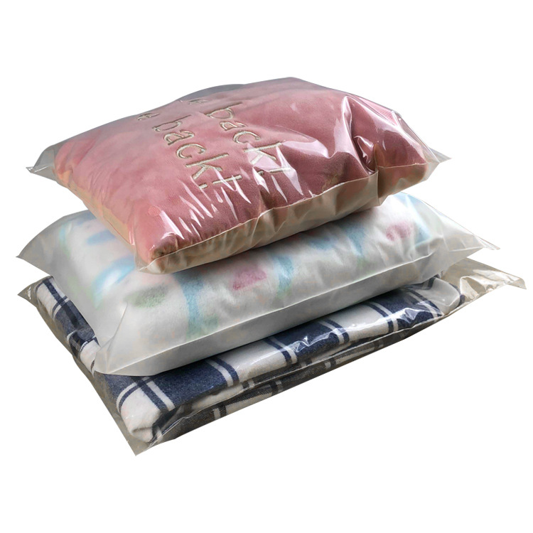 Custom Logo Frosted Wholesale PE Plastic Ziplock Bag Resealable Self Seal Packaging  Plastic Zipper Bag