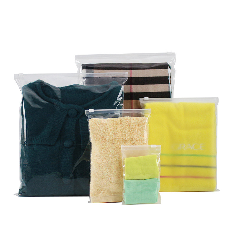 Wholesale Low Price Eco-Friendly Custom Ziplock Plastic Bags Use for Packaging Clothes