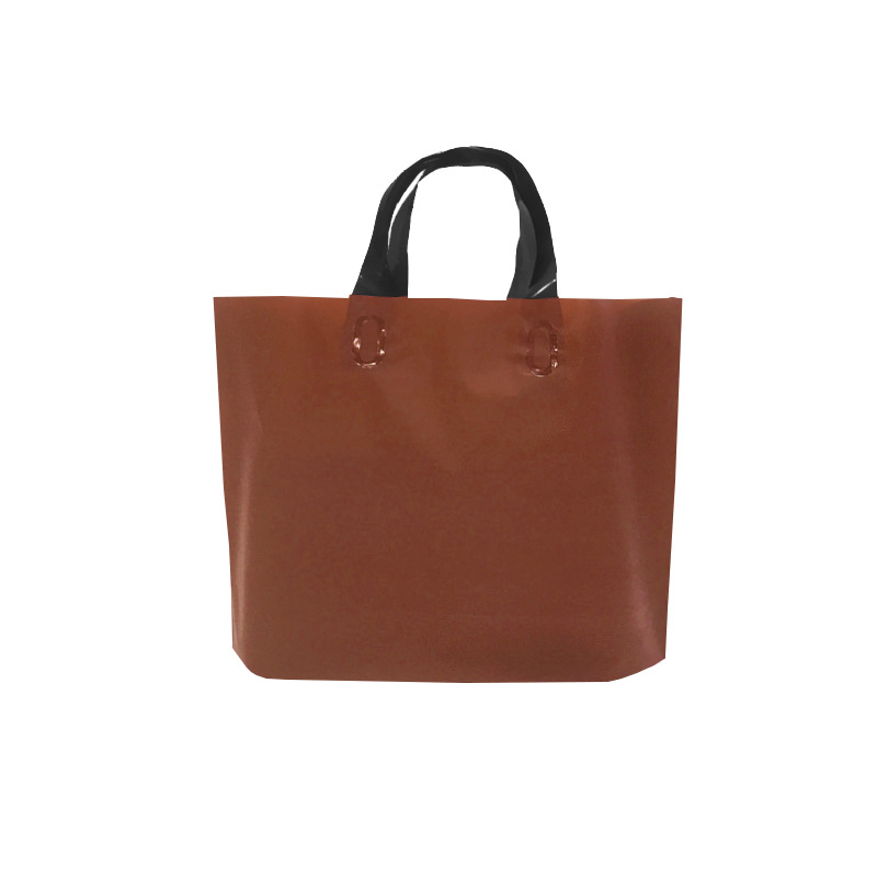 Custom printed logo high-end frosted clothing shopping portable bag plastic gift packaging bag