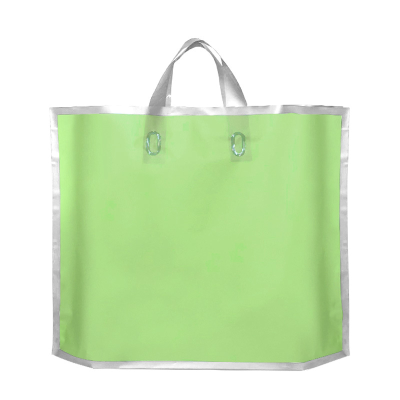 Customized Logo Design Printing Frosted Texture Luxury Gift Bag Retail Waterproof Shopping Bag With Handle Garment Plastic Bag