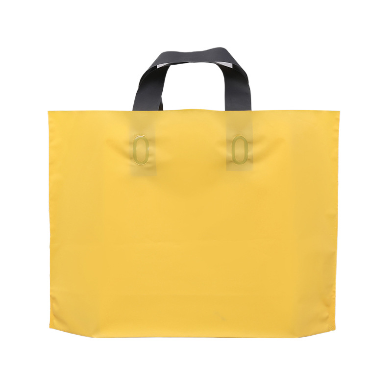 High-end frosted PE handbag clothing storage custom logo printing shopping gift bag luxury clothing store