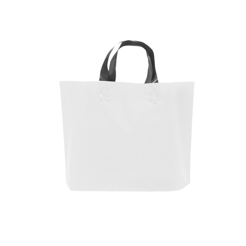 Frosted Clothing Store Clothes Handbag Plastic Gift Shopping Packaging Wholesale High-end Printed Logo Tote Bag