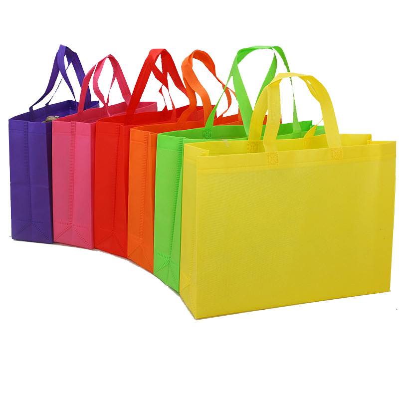 Wholesale Reusable Laminated Nonwoven Grocery Shopping Custom Tote Bag Nonwoven with Custom Printed Logo