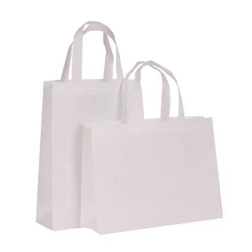 Factory direct sale portable supermarket grocery coated non-woven shopping bag with customized logo
