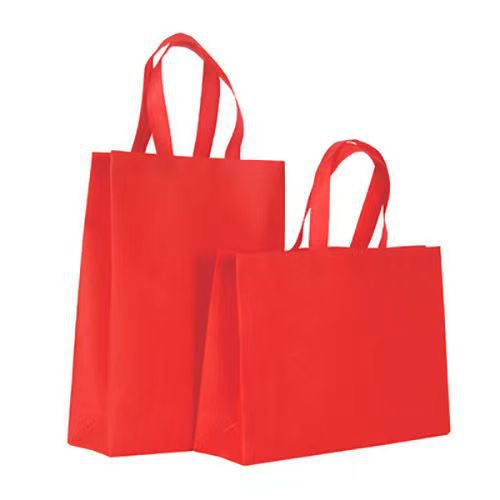 High-end coated non-woven fabric custom printed logo advertising shopping packaging bags clothing store handbags custom
